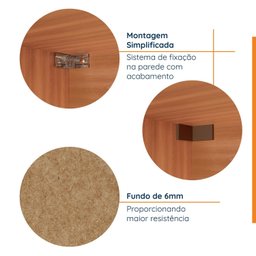 Módulo Nicho Duplo Modulado Hera CabeCasa MadeiraMadeira - 3