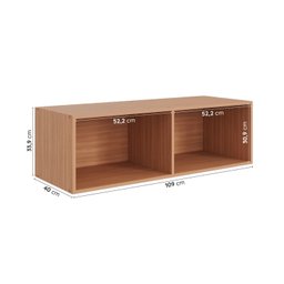 Módulo Nicho Duplo Modulado Hera CabeCasa MadeiraMadeira - 2
