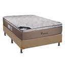 Ver imagem 1 de Cama Box Casal: Colchão Molas Ensacadas Luckspuma MasterPocket Platinum New + Base CRC Suede Clean