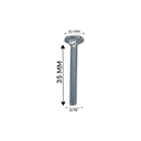 Ver imagem 2 de Parafuso Francês Galvanizado com Porca 3/16x11/2" (caixa com 500 Peças) Stein