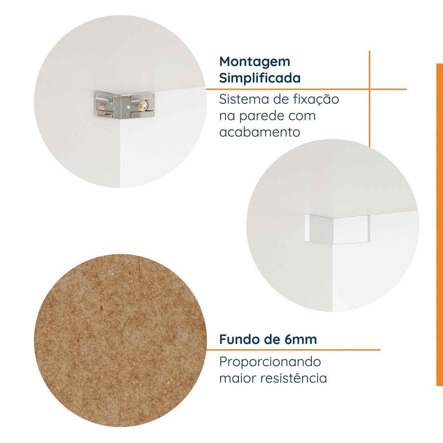 Módulo Nicho Triplo Modulado Hera Cabecasa Madeiramadeira - 3