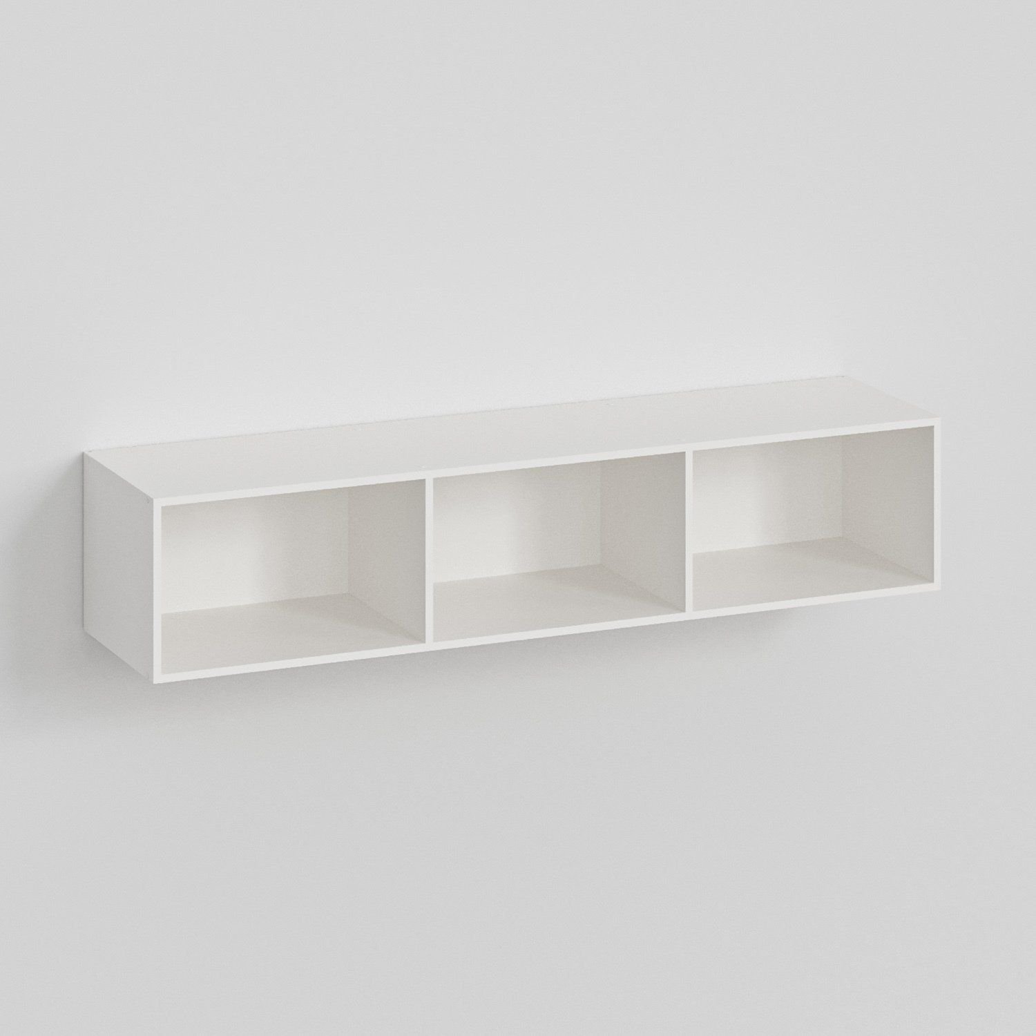 Módulo Nicho Triplo Modulado Hera CabeCasa MadeiraOriginals Branco