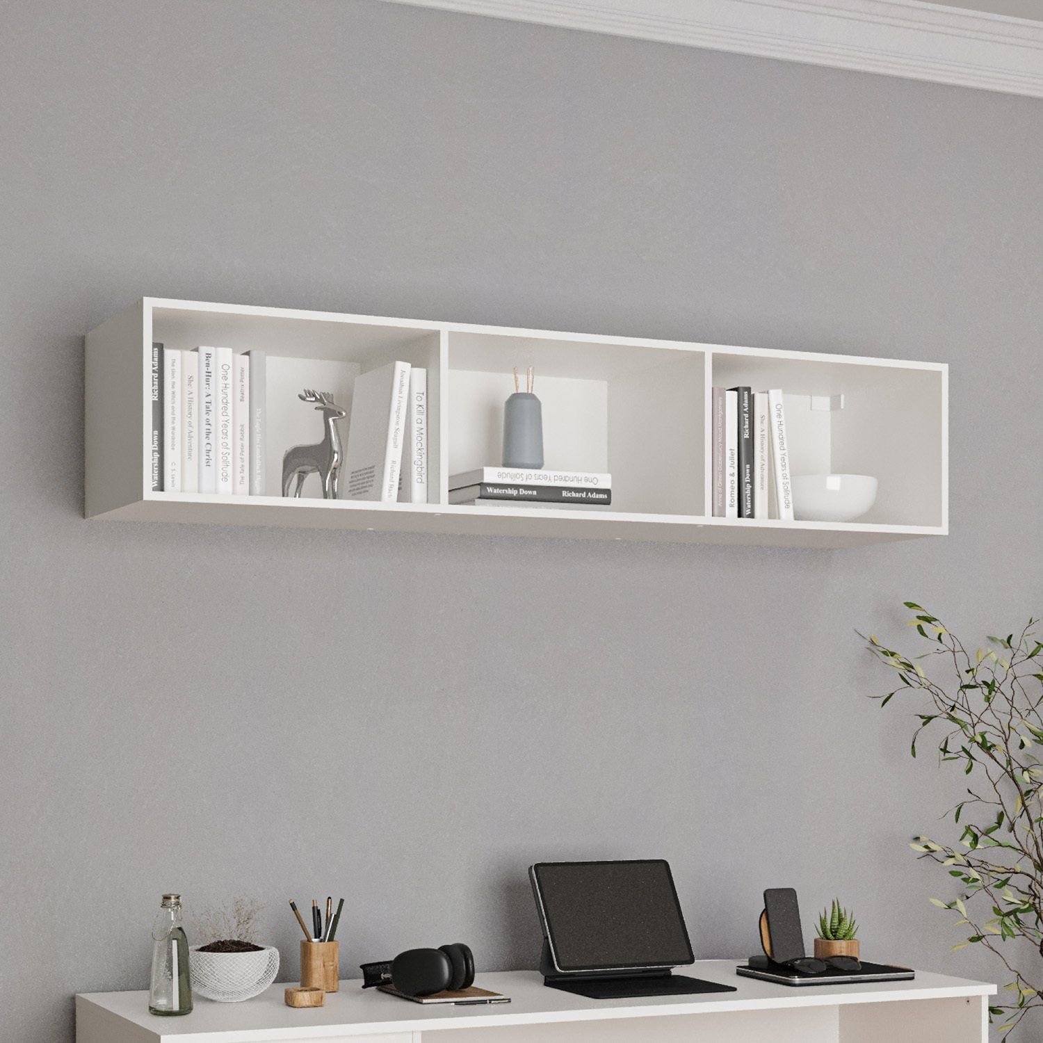 Módulo Nicho Triplo Modulado Hera CabeCasa MadeiraOriginals