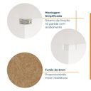 Ver imagem 3 de Módulo Nicho Triplo Modulado Hera CabeCasa MadeiraOriginals Branco/Algodão