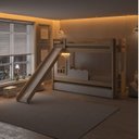 Ver imagem 2 de Treliche Infantil com Janela, Escorregador e Led New Garden Casatema MadeiraOriginals