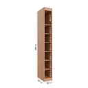 Ver imagem 2 de Estante Nicho Vertical Planejado 240CMX30CM Hera CabeCasa MadeiraOriginals Marrom/Louro