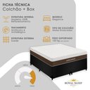 Ver imagem 3 de Cama Box King Elegance Pillow Top Molas Ensacadas Suede Preto Royal