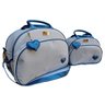 Kit Bolsa Maternidade Bege com Azul Marinho Coração Arte e Cia - 2