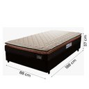 Ver imagem 3 de Cama Box Solteiro Colchão Espuma D33 Pillow Top Millenium Hellen