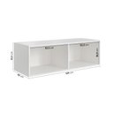Ver imagem 2 de Módulo Nicho Duplo Planejado Hera CabeCasa MadeiraOriginals Branco/Algodão