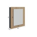 Ver imagem 4 de Espelheira para Banheiro Ripy 60cm Yescasa Preto/Wood