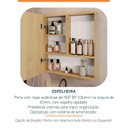 Ver imagem 2 de Espelheira para Banheiro Ripy 60cm Yescasa Bege/Wood