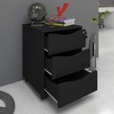 Ver imagem 4 de Kit 4 Peças com Escrivaninha em L Gaveteiro 3 Gavetas Armário e Balcão