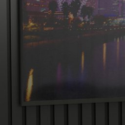 Painel Ripado C/ Led Absolut 2,31m para Tv até 89 Polegadas Preto - J&a Móveis - 6