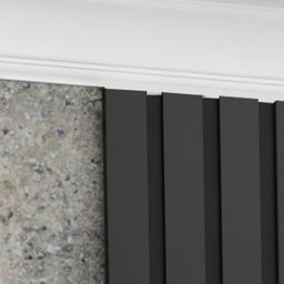 Painel Ripado C/ Led Absolut 2,31m para Tv até 89 Polegadas Preto - J&a Móveis - 7