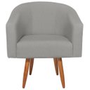 Ver imagem 2 de Poltrona Decorativa Jade Design Moderno Sala de Estar Quarto Escritório Confortável Luxo Pés Palito 