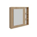 Ver imagem 3 de Espelheira para Banheiro Ripy 80cm Bege/Wood