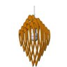 Luminária Teto tipo Pendente em MDF - Completa - Cor: Preta - Coração - 3