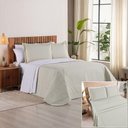 Ver imagem 1 de Kit Cobre Leito + Jogo de Cama Premier Queen 7 Peças Hipercal 200 Fios 80% Algodão, 20% Poliéster