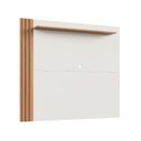 Ver imagem 2 de Painel Ripado para TV até 55 Polegadas 136cmx120cm Detalhe Texas Bege Freijó/Off White