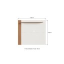 Ver imagem 3 de Painel Ripado para TV até 55 Polegadas 136cmx120cm Detalhe Texas Bege Freijó/Off White
