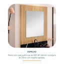 Ver imagem 4 de Espelho para Banheiro Ripy 60cm Yescasa Bege/Wood