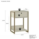 Ver imagem 3 de Mesa Cabeceira Industrial Bege