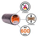 Ver imagem 4 de Fita Isolante Pvc Antichamas 30m X 19mm 10 Unidades Foxlux