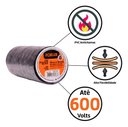 Ver imagem 4 de Fita Isolante Pvc Antichamas 30m X 19mm 10 Unidades Foxlux