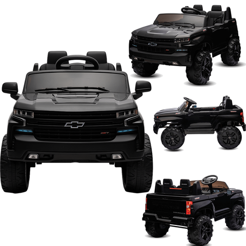 Carro Eletrico Bang Toys Chevrolet Silverado Preto 12v Controle