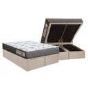 Ver imagem 1 de Conjunto Box Baú Queen: Colchão Espuma Orthoflex D33 Comfortpedic Line Black + Base Crc Suede
