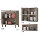 Ver imagem 4 de Cozinha Modulada Henn Connect 10 Peças (3 Armários + 3 Balcões + 1 Paneleiro + 3 Complementos) C10P0