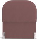 Ver imagem 3 de Cabeceira Cama Box 100cm Lanna com Puff Recamier Doha W01 Suede Rosê - Lyam Decor