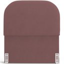 Ver imagem 5 de Cabeceira Cama Box 100cm Lanna com Puff Recamier Doha W01 Suede Rosê - Lyam Decor