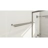 Porta Toalha Toalheiro de Banho Banheiro 60cm Duplo em Aço Inox Polido Brilhante Linha Tessália Stai - 5