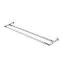Ver imagem 2 de Porta Toalha Toalheiro de Banho Banheiro 60cm Duplo em Aço Inox Polido Brilhante Linha Tessália Stai