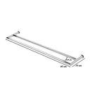 Ver imagem 6 de Porta Toalha Toalheiro de Banho Banheiro 60cm Duplo em Aço Inox Polido Brilhante Linha Tessália Stai