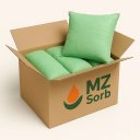 Ver imagem 2 de Kit 5 Travesseiros Absorvente de Quimicos em Geral Verde 23x23x5cm