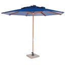 Ver imagem 1 de Ombrelone Leblon Azul Marinho em Madeira 2,00 Mt (larg) Base 49x49 Cm Central com Tecido Bagun -