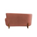 Ver imagem 6 de Namoradeira Sofá Feijão Lounge 120cm Orgânica Bouclé Terracota