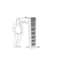 Ver imagem 2 de Armário Colmeia Eloisa M12 100% Mdf (closet Lojas Expositor) Vetorial Móveis Branco