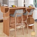 Ver imagem 6 de Bancada de Cozinha Ilha 100cm x 125cm Gourmet Marrom/Cinamomo