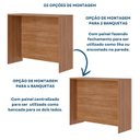 Ver imagem 7 de Bancada de Cozinha Ilha 100cm x 125cm Gourmet Marrom/Cinamomo