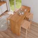 Ver imagem 5 de Bancada de Cozinha Ilha 100cm x 125cm Gourmet Marrom/Cinamomo