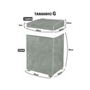 Ver imagem 3 de Capa Protetor para Maquina de Lavar Forrada Zigzag até 16kg