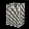Capa Protetor para Maquina de Lavar Forrada Zigzag até 16kg - 1