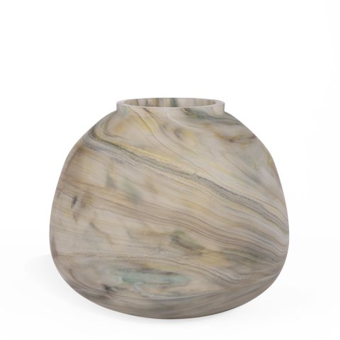 Vaso em Vidro Mesclado Fosco 24 X 27cm Mart