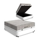 Ver imagem 1 de Cama Box Baú Casal + Colchão de Molas Ensacadas Ortobom Airtech Springpocket 138cm