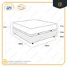 Cama Box Baú Casal + Colchão de Molas Ensacadas Ortobom Airtech Springpocket 138cm - 6