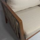 Ver imagem 4 de Poltrona Decorativa Atenas Linho Bege